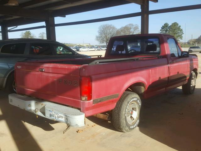 1FTDF15Y0RNA08409 - 1994 FORD F150 RED photo 4