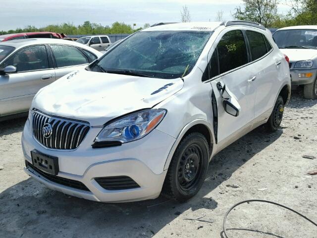 KL4CJASB1GB538066 - 2016 BUICK ENCORE WHITE photo 2