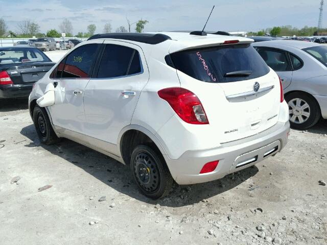 KL4CJASB1GB538066 - 2016 BUICK ENCORE WHITE photo 3