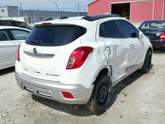 KL4CJASB1GB538066 - 2016 BUICK ENCORE WHITE photo 4