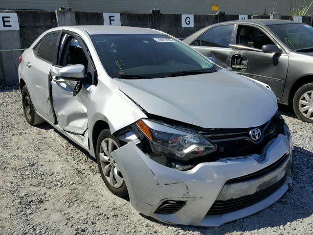 2T1BURHEXFC389777 - 2015 TOYOTA COROLLA L SILVER photo 1