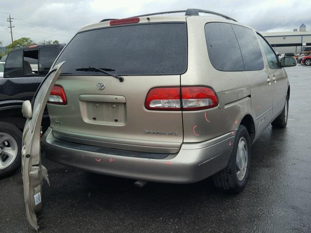 4T3ZF13C01U372792 - 2001 TOYOTA SIENNA LE GOLD photo 4