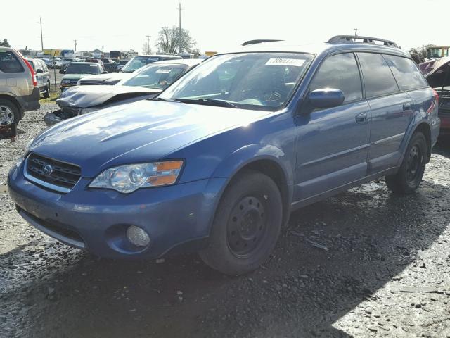 4S4BP62C577329496 - 2007 SUBARU LEGACY OUT BLUE photo 2