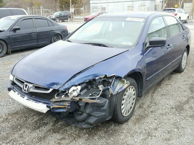 1HGCM55123A107860 - 2003 HONDA ACCORD DX BLUE photo 2