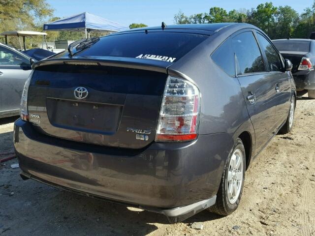 JTDKB20U083395406 - 2008 TOYOTA PRIUS GRAY photo 4