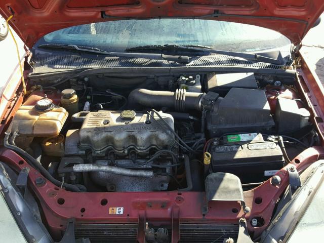 1FAFP34P02W122751 - 2002 FORD FOCUS SE RED photo 7