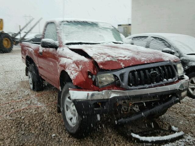 5TEPM62N21Z867061 - 2001 TOYOTA TACOMA RED photo 1