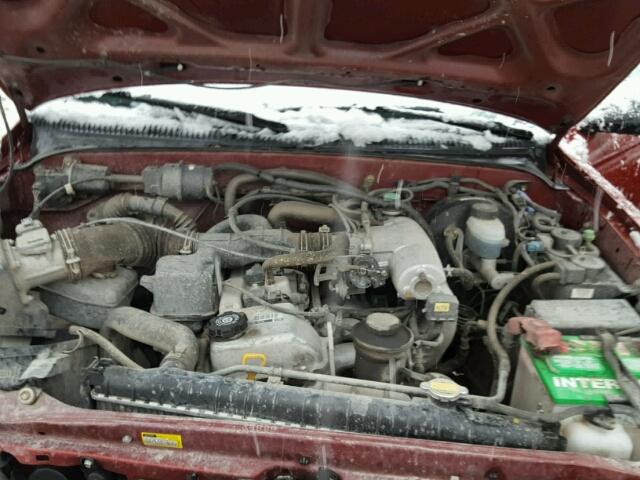 5TEPM62N21Z867061 - 2001 TOYOTA TACOMA RED photo 7