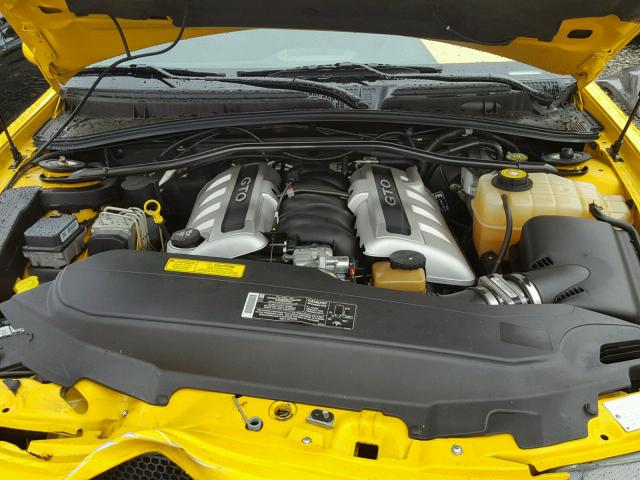 6G2VX12G44L206385 - 2004 PONTIAC GTO YELLOW photo 7