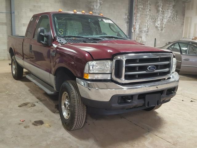 3FTNX21L24MA01983 - 2004 FORD F250 SUPER MAROON photo 1