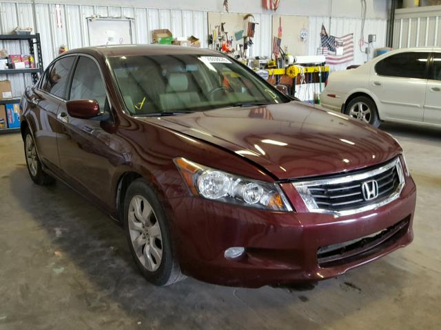 1HGCP36838A077458 - 2008 HONDA ACCORD EXL BURGUNDY photo 1