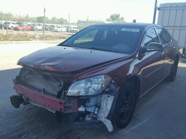 1G1ZC5E14BF276297 - 2011 CHEVROLET MALIBU 1LT BURGUNDY photo 2