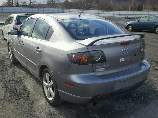 JM1BK123761433818 - 2006 MAZDA 3 S GRAY photo 3