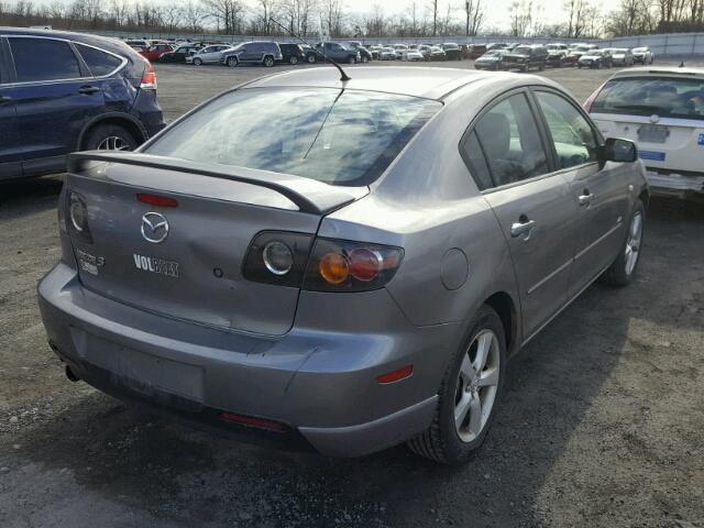 JM1BK123761433818 - 2006 MAZDA 3 S GRAY photo 4