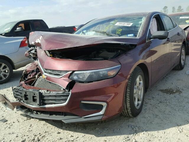 1G1ZB5ST1GF179008 - 2016 CHEVROLET MALIBU LS 栗色 照片 2