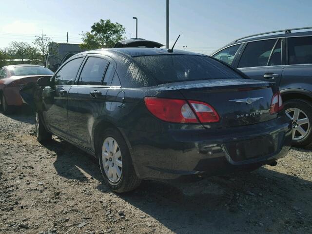 1C3LC46K78N194078 - 2008 CHRYSLER SEBRING LX BLACK photo 3