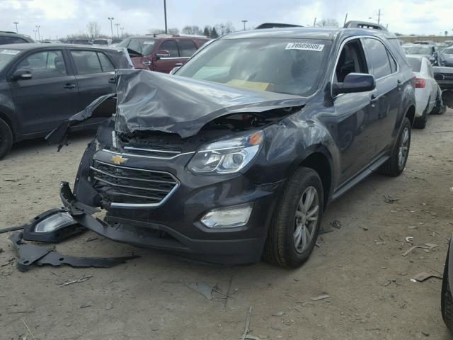 1GNALCEK3GZ107547 - 2016 CHEVROLET EQUINOX LT CHARCOAL photo 2