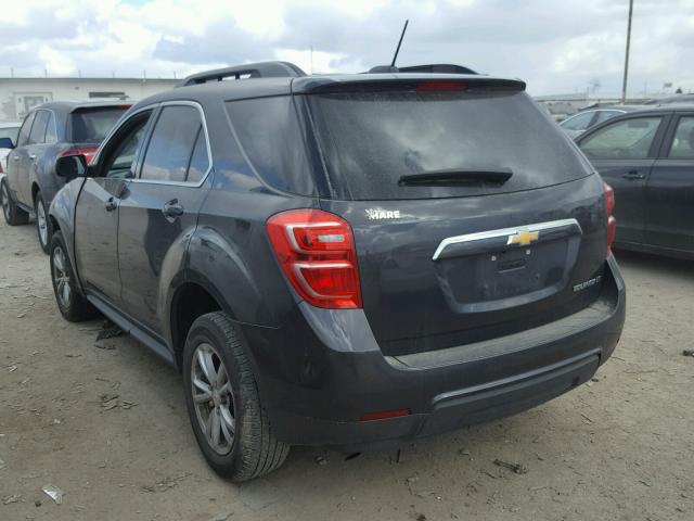 1GNALCEK3GZ107547 - 2016 CHEVROLET EQUINOX LT CHARCOAL photo 3