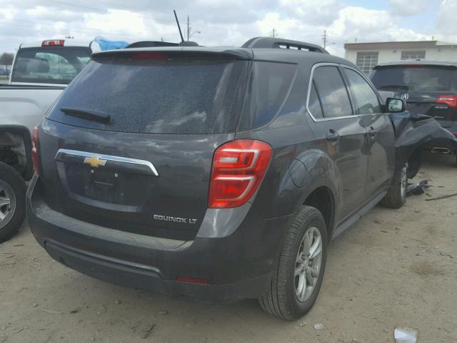 1GNALCEK3GZ107547 - 2016 CHEVROLET EQUINOX LT CHARCOAL photo 4