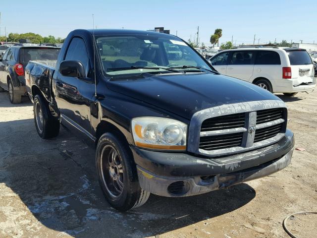 1D7HA16KX6J181695 - 2006 DODGE RAM 1500 S BLACK photo 1