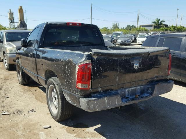 1D7HA16KX6J181695 - 2006 DODGE RAM 1500 S BLACK photo 3