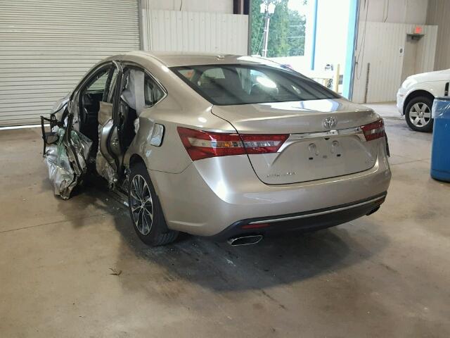 4T1BK1EB0GU206789 - 2016 TOYOTA AVALON XLE TAN photo 3