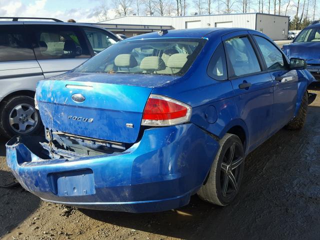 1FAHP3FNXAW214078 - 2010 FORD FOCUS SE BLUE photo 4