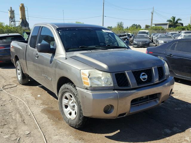 1N6BA06A46N518157 - 2006 NISSAN TITAN XE SILVER photo 1