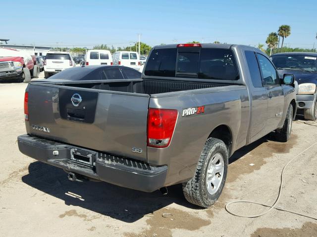 1N6BA06A46N518157 - 2006 NISSAN TITAN XE SILVER photo 4