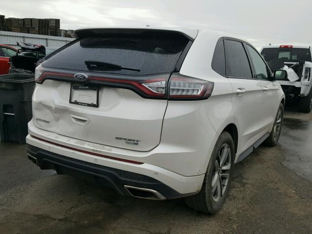 2FMPK4AP3GBB95091 - 2016 FORD EDGE SPORT WHITE photo 4