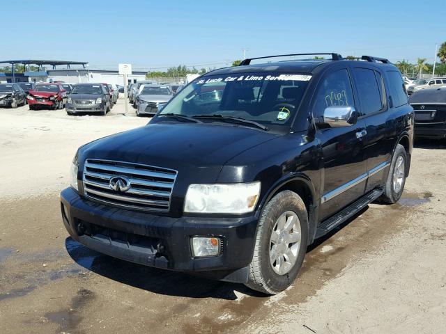 5N3AA08A67N802678 - 2007 INFINITI QX56 BLACK photo 2