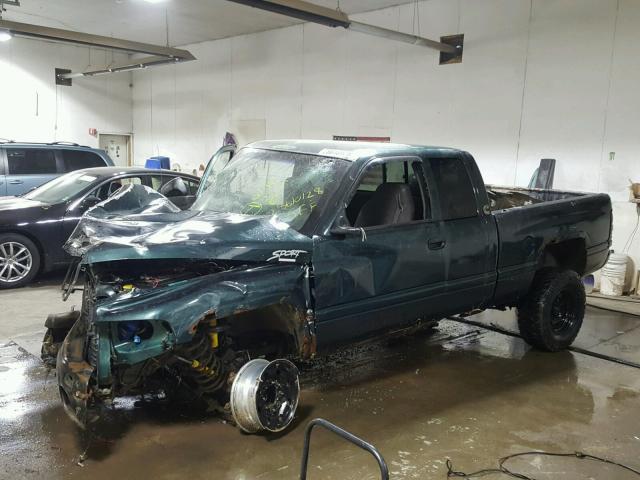 1B7KF2363XJ567505 - 1999 DODGE RAM 2500 GREEN photo 2