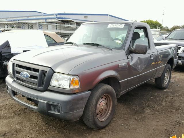 1FTYR10D66PA43341 - 2006 FORD RANGER CHARCOAL photo 2