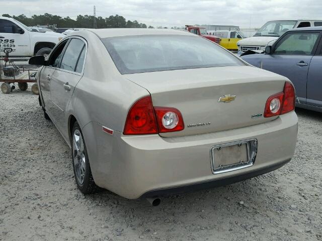 1G1ZC5E06AF200277 - 2010 CHEVROLET MALIBU 1LT GOLD photo 3