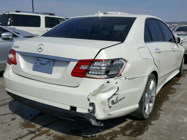 WDDHF5KB4DA696641 - 2013 MERCEDES-BENZ E 350 WHITE photo 4