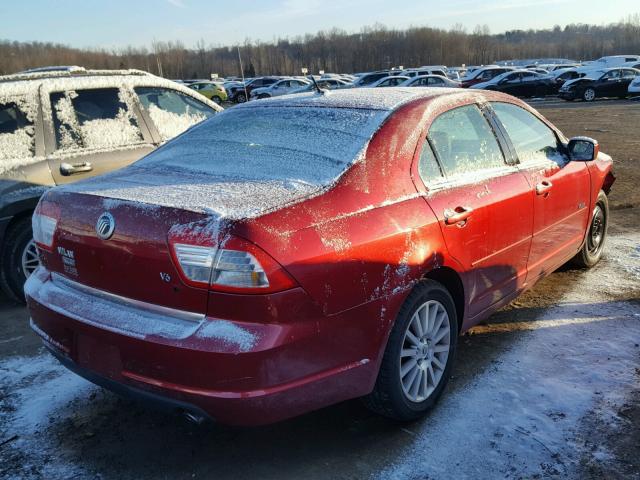 3MEHM081X8R611183 - 2008 MERCURY MILAN PREM RED photo 4