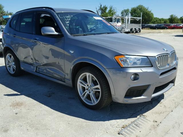 5UXWX9C52E0D30829 - 2014 BMW X3 XDRIVE2 SILVER photo 1