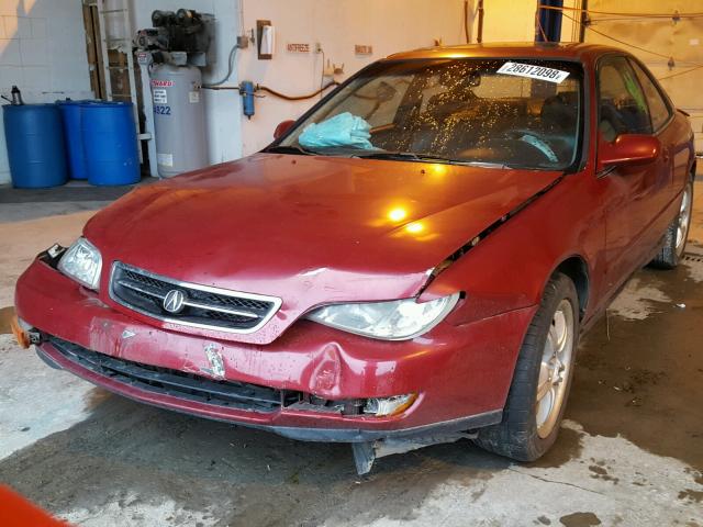 19UYA1158VL014638 - 1997 ACURA 2.2CL RED photo 2