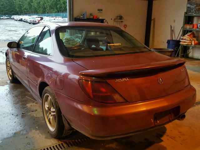 19UYA1158VL014638 - 1997 ACURA 2.2CL RED photo 3