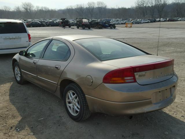 2B3HD46R02H185252 - 2002 DODGE INTREPID S Qızıl foto 3