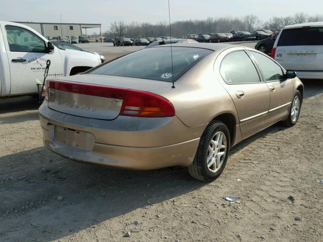 2B3HD46R02H185252 - 2002 DODGE INTREPID S GOLD photo 4