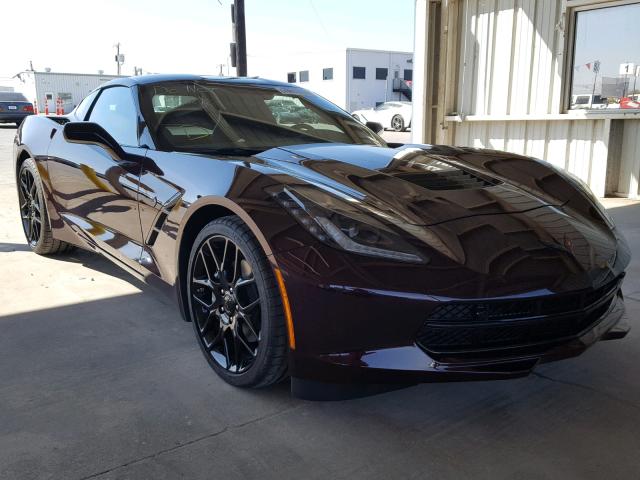 1G1YD2D70J5103250 - 2018 CHEVROLET CORVETTE S BURGUNDY photo 1