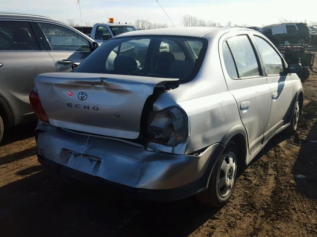 JTDBT123810157323 - 2001 TOYOTA ECHO SILVER photo 4