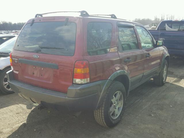 1FMYU93184KA71422 - 2004 FORD ESCAPE XLT BURGUNDY photo 4