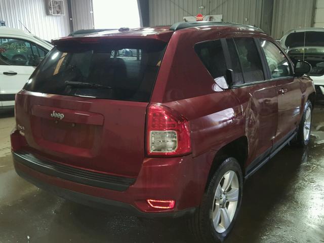 1C4NJDBB5CD524766 - 2012 JEEP COMPASS SP RED photo 4