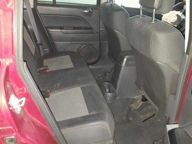 1C4NJDBB5CD524766 - 2012 JEEP COMPASS SP RED photo 6