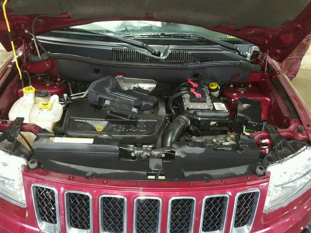 1C4NJDBB5CD524766 - 2012 JEEP COMPASS SP RED photo 7