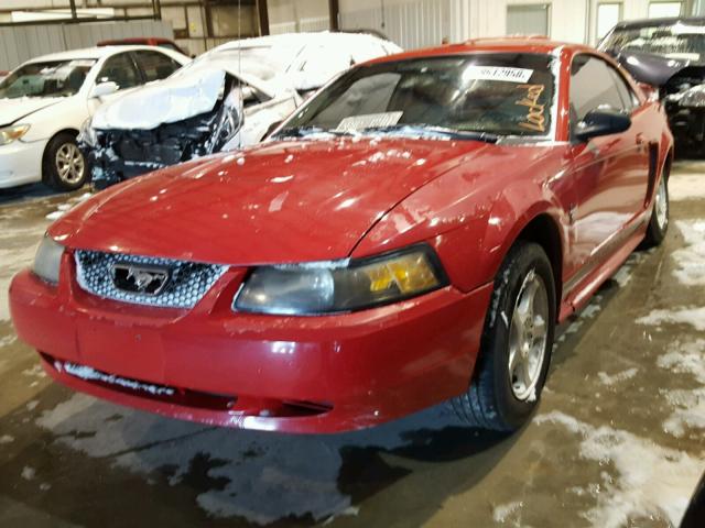 1FAFP40423F392762 - 2003 FORD MUSTANG RED photo 2