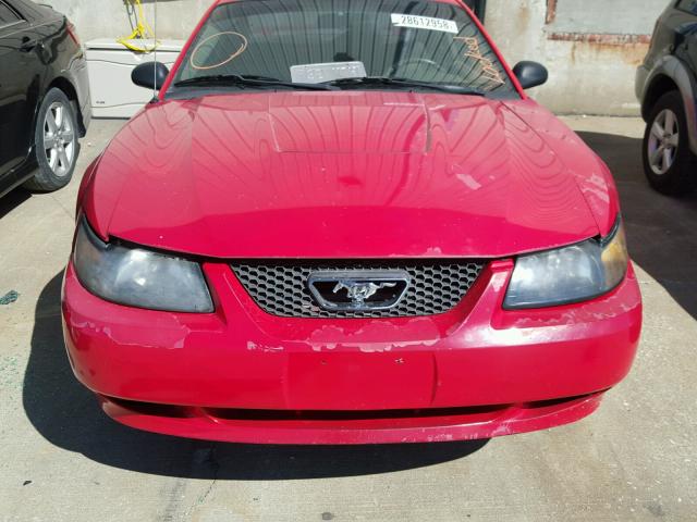 1FAFP40423F392762 - 2003 FORD MUSTANG RED photo 7