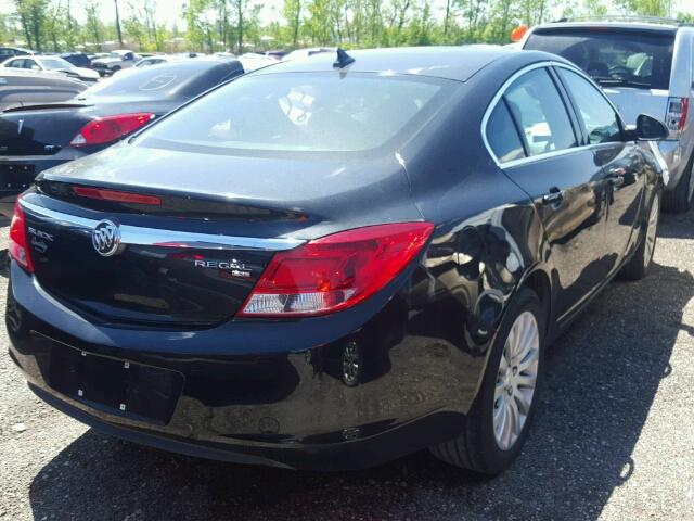 W04GN5EC4B1087201 - 2011 BUICK REGAL CXL BLACK photo 4